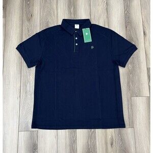 Flint Park Navy Blue Short Sleeve Match Polo Mens XL NWT Golf/Tennis/Pickleball
